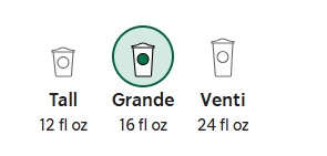 Starbucks Iced Gingerbread Oatmilk Chai Available sizes